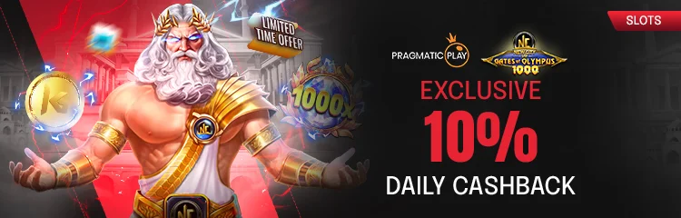 NCVIP Gates of Olympus 1000 Cashback প্রমোশনের ব্যানার