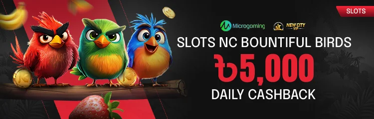 5,000 BDT NC Bountiful Birds Daily Cashback প্রমোশনের ব্যানার